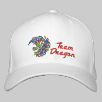 Dragón del equipo gorras bordados