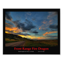Dragón del fuego de Front Range [8x10] Arte Con Fotos