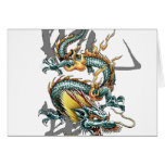 Dragón del japonés de Fuku-Riu Tarjeta