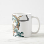 Dragón del japonés de Fuku-Riu Tazas De Café