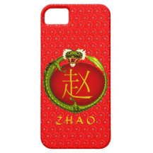Dragón del monograma de Zhao iPhone 5 Case-Mate Carcasas