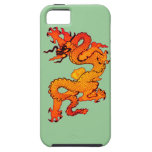Dragón del oro y del naranja por Año Nuevo chino iPhone 5 Case-Mate Cárcasas