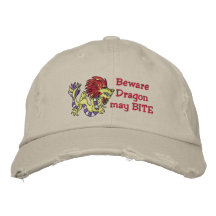 Dragón del reloj gorra de beisbol