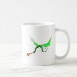 Dragón del respiradero del fuego de la fantasía taza de café