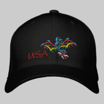 DRAGÓN DEL SOL DE LOS E.E.U.U. gorras bordados