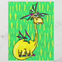 Dragón elegante flyer personalizado