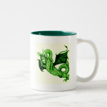 DRAGÓN EN LA IMPRESIÓN MEDIEVAL DE LA BATALLA EN V TAZA