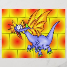 Dragón en vuelo tarjetas informativas