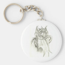dragón encaramado llavero personalizado