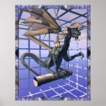 Dragón enjaulado de Michelle más salvaje Poster