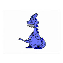 Dragón gris viejo del pelo tarjetas postales