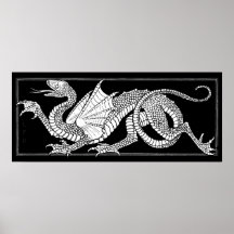 Dragón heráldico posters