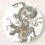 Dragón japonés/chino - práctico de costa de la pie posavaso para bebida