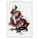 Dragón japonés Katana de Sui Riu Felicitaciones