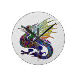 Dragón Jeweled Reloj De Pared