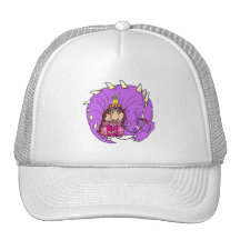 Dragón lindo de la princesa y del mascota gorras de camionero