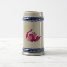 Dragón lindo del bebé en pañal tazas