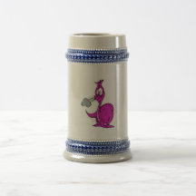 Dragón magenta de Sneezey Tazas De Café