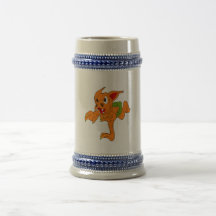 Dragón malo del ataque taza