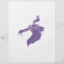 Dragón malo .png purpúreo claro tarjeta publicitaria