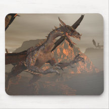 Dragón Mousepad del fuego