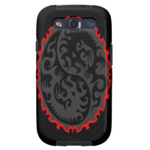 Dragón negro galaxy s3 protectores