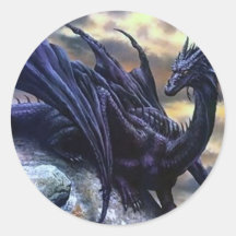 Dragon Negro Pegatinas