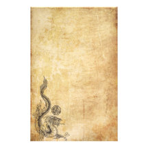 Dragón oriental entintado papelería personalizada