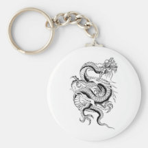 Dragón oriental llaveros