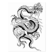 Dragón oriental postal