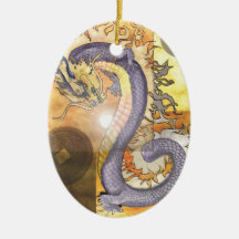Dragon~ornament de oro ornamento para reyes magos
