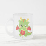 Dragón que sostiene la linterna taza de café
