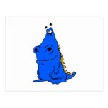 Dragón rechoncho azul postal