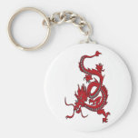Dragón rojo - año del dragón llaveros personalizados