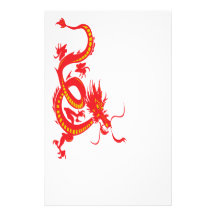 Dragón rojo/Año Nuevo chino Papeleria