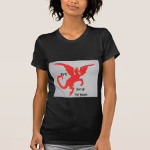 Dragón rojo camisetas