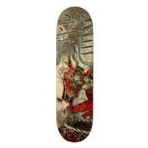 Dragón rojo chino patines personalizados