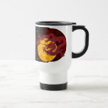 Dragón rojo de la cera tazas de café