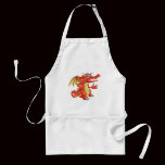 Dragón rojo delantales