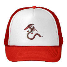 Dragón rojo gorras
