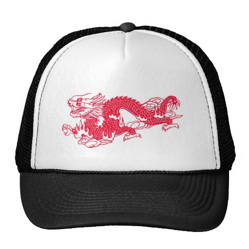 DRAGÓN ROJO GORRO DE CAMIONERO