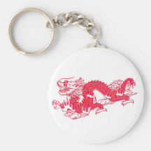 DRAGÓN ROJO LLAVEROS