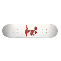Dragón rojo tabla de skate