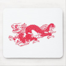 DRAGÓN ROJO TAPETE DE RATON