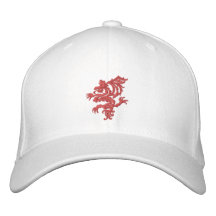 dragón rojo tribal gorras de beisbol bordadas