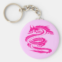 DRAGÓN ROSADO LLAVEROS