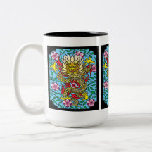Dragón Sakura Tazas