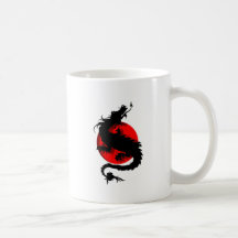 dragón tazas de café