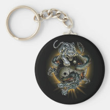 dragón/tigre/yang ying llaveros
