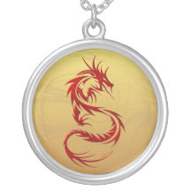 Dragón tribal colgante personalizado
